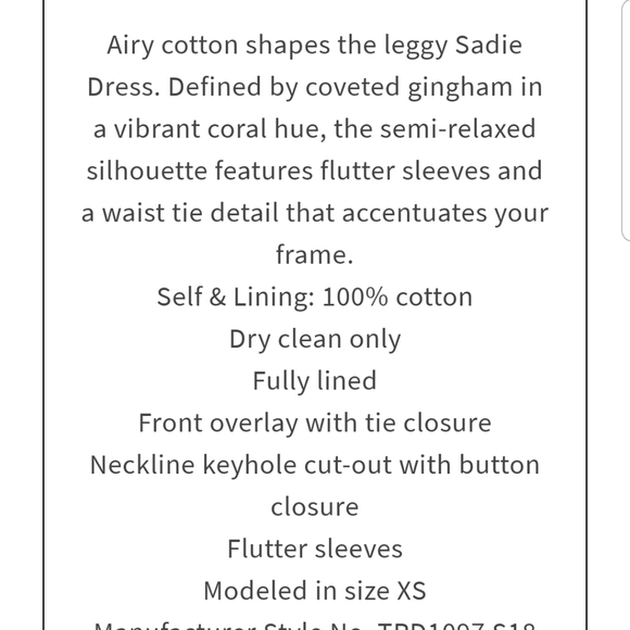 Tularosa Sadie Dress in Coral NWT - Picture 4 of 10